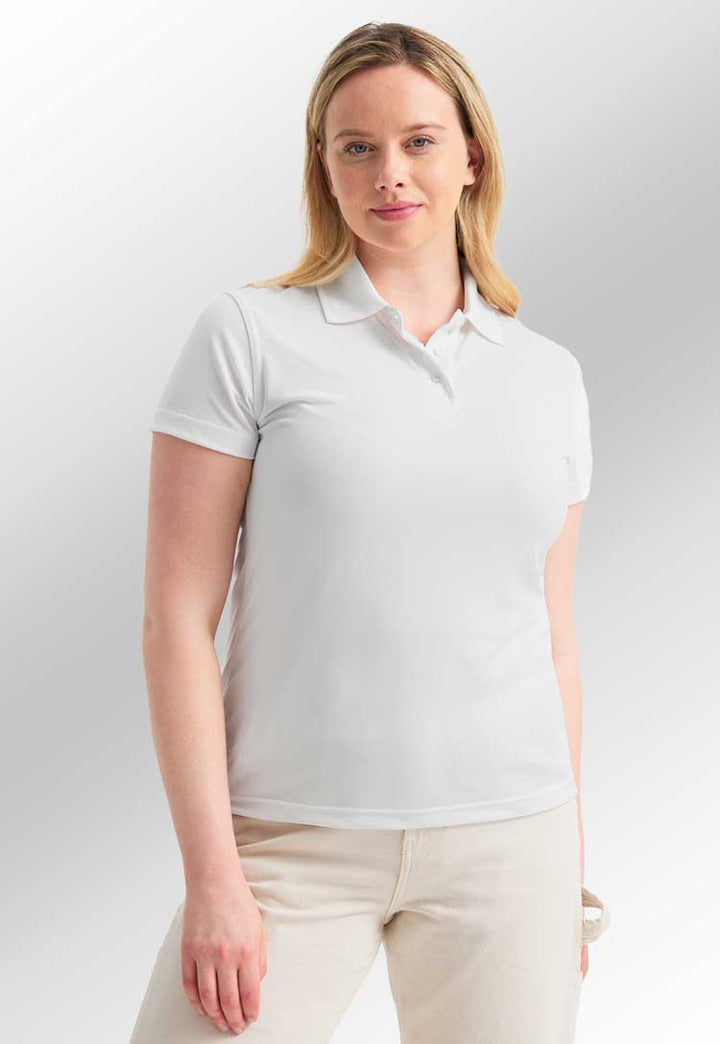 model wearing Ladies Super Cool Workwear Polo Shirt 