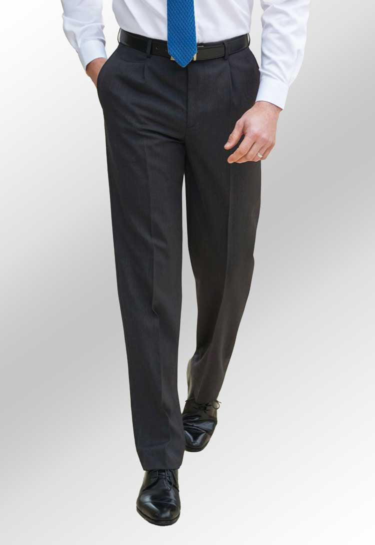 Langham Men's Single Pleat Trousers  8525