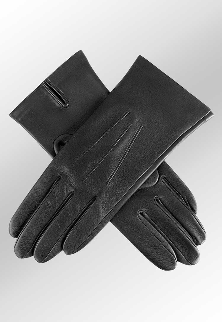 Women's Leather Uniform Duty Gloves Black