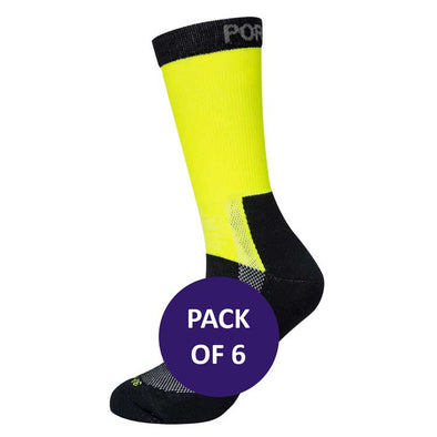 Lightweight Hi-Visibility Sock SK27 (x6 Pairs)