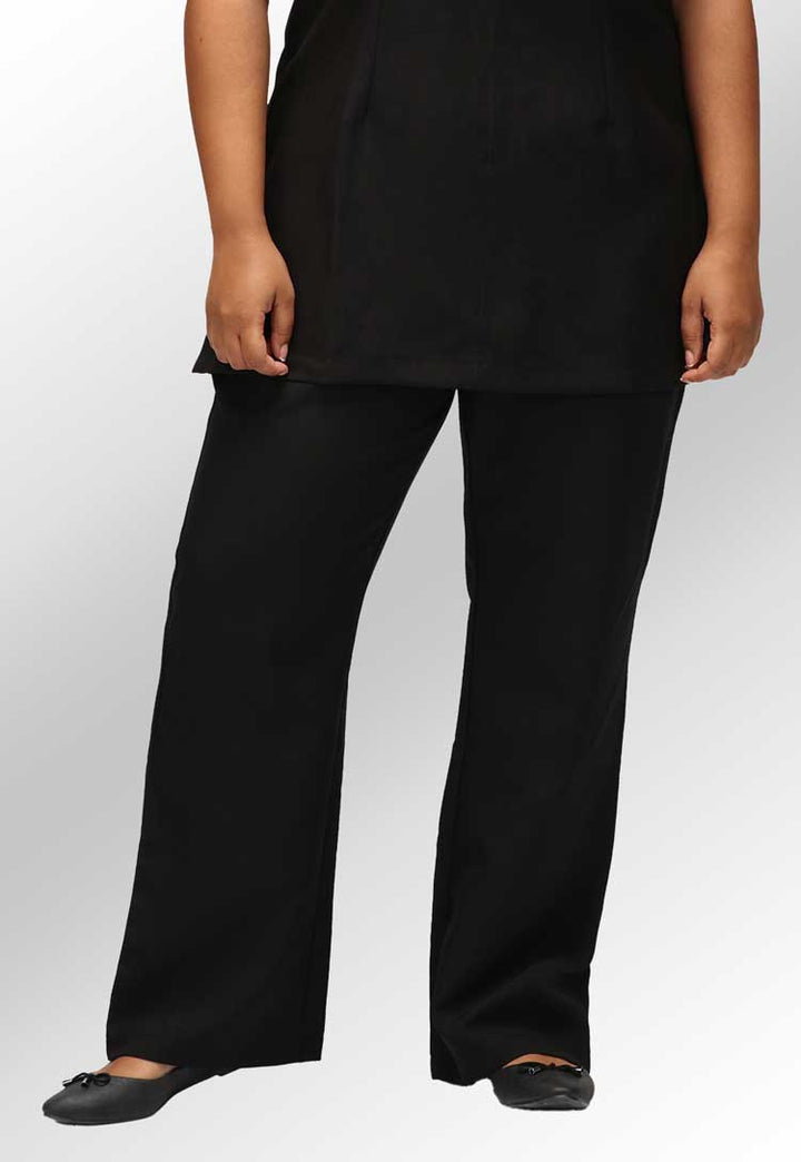 Lili Straight Leg Salon Trousers in Black