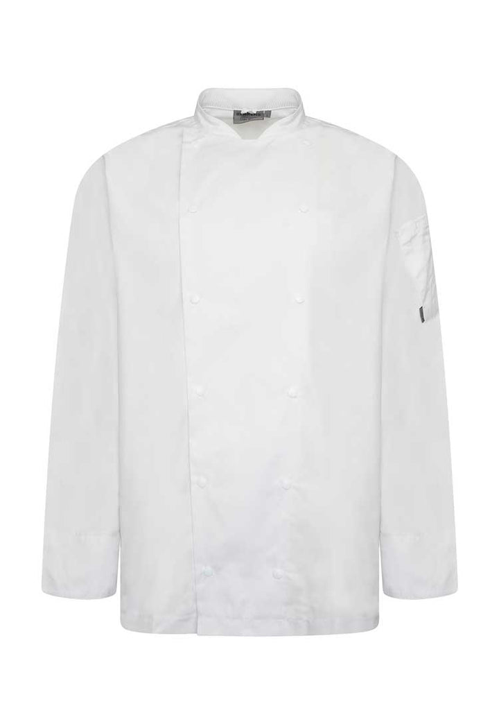 Unisex White Chefs Jacket Long Sleeve HHCJLS in White