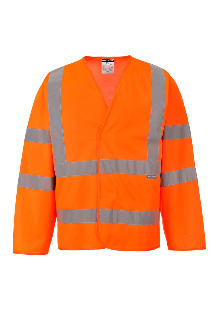 Hi-Vis Band and Brace Jacket Long Sleeve C473 in Orange