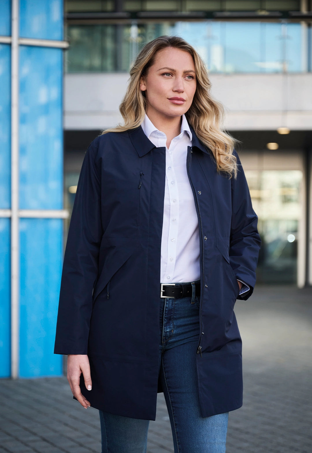 Louise Waterproof Mac - The Work Uniform Company