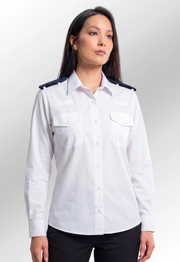 Women's Long Sleeve Security Shirt - The Work Uniform Company