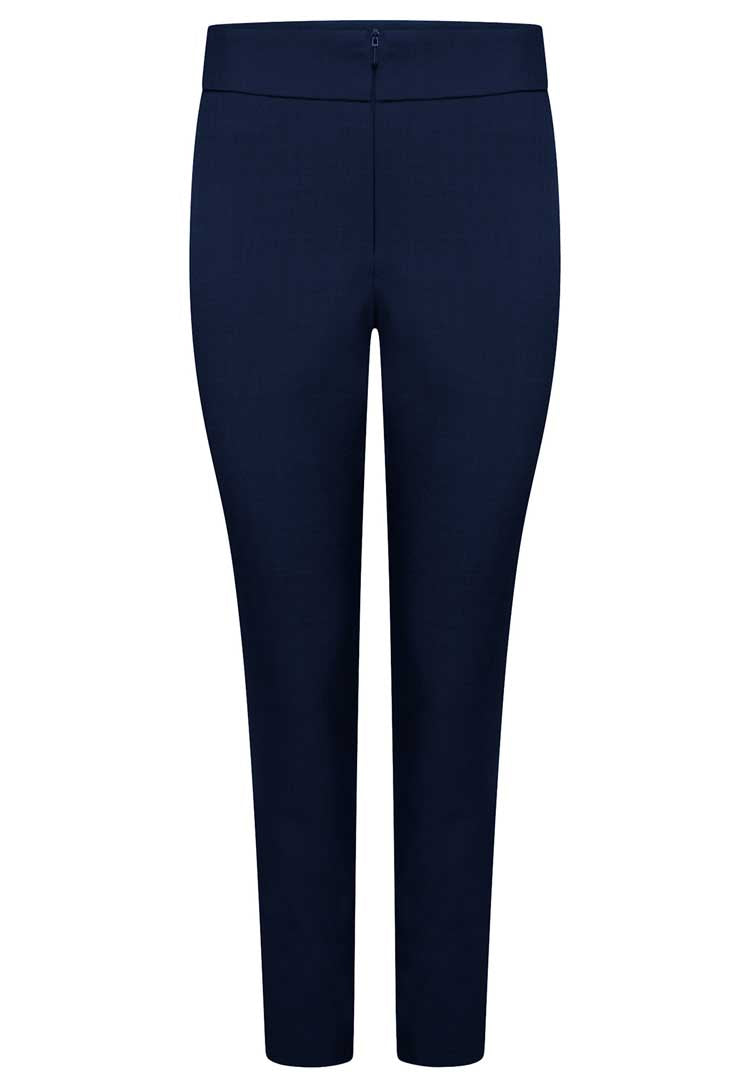 Macy Slim Leg Salon Trousers in Navy