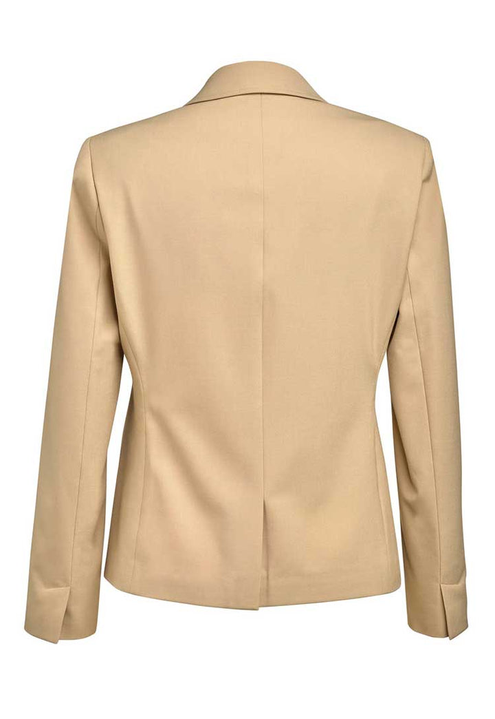 Back View of Margot Tailored Fit Jacket 2390 in Sand