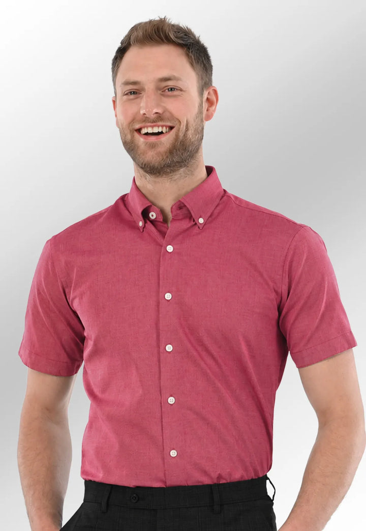 Calgary Shirt (Red) - The Work Uniform Company