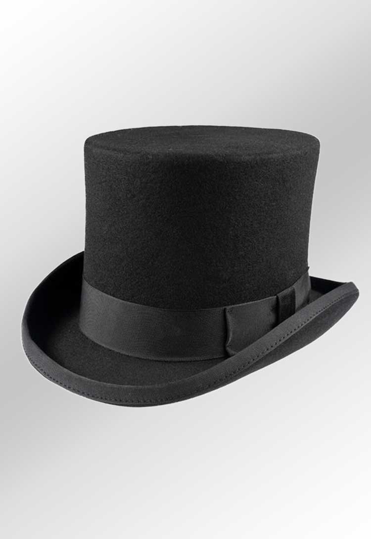 Men's Funeral Top Hat front