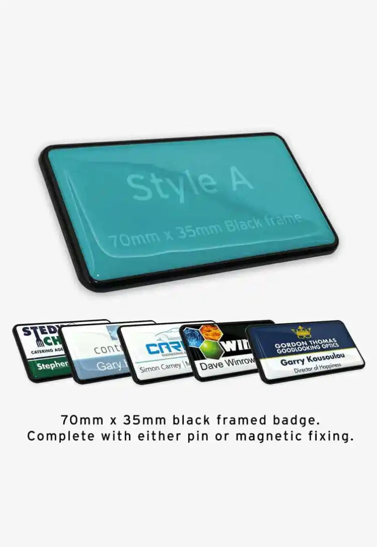 Custom Staff Name Badge: Style A