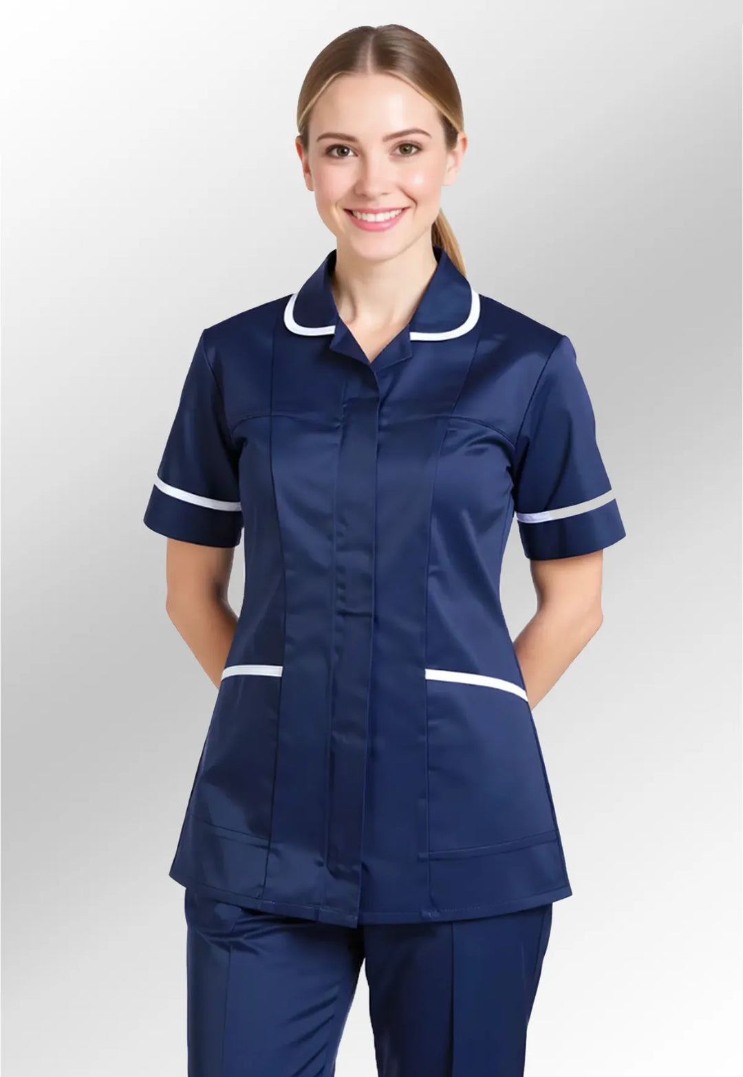 Model wearing the Ladies Premium Tunic UC923