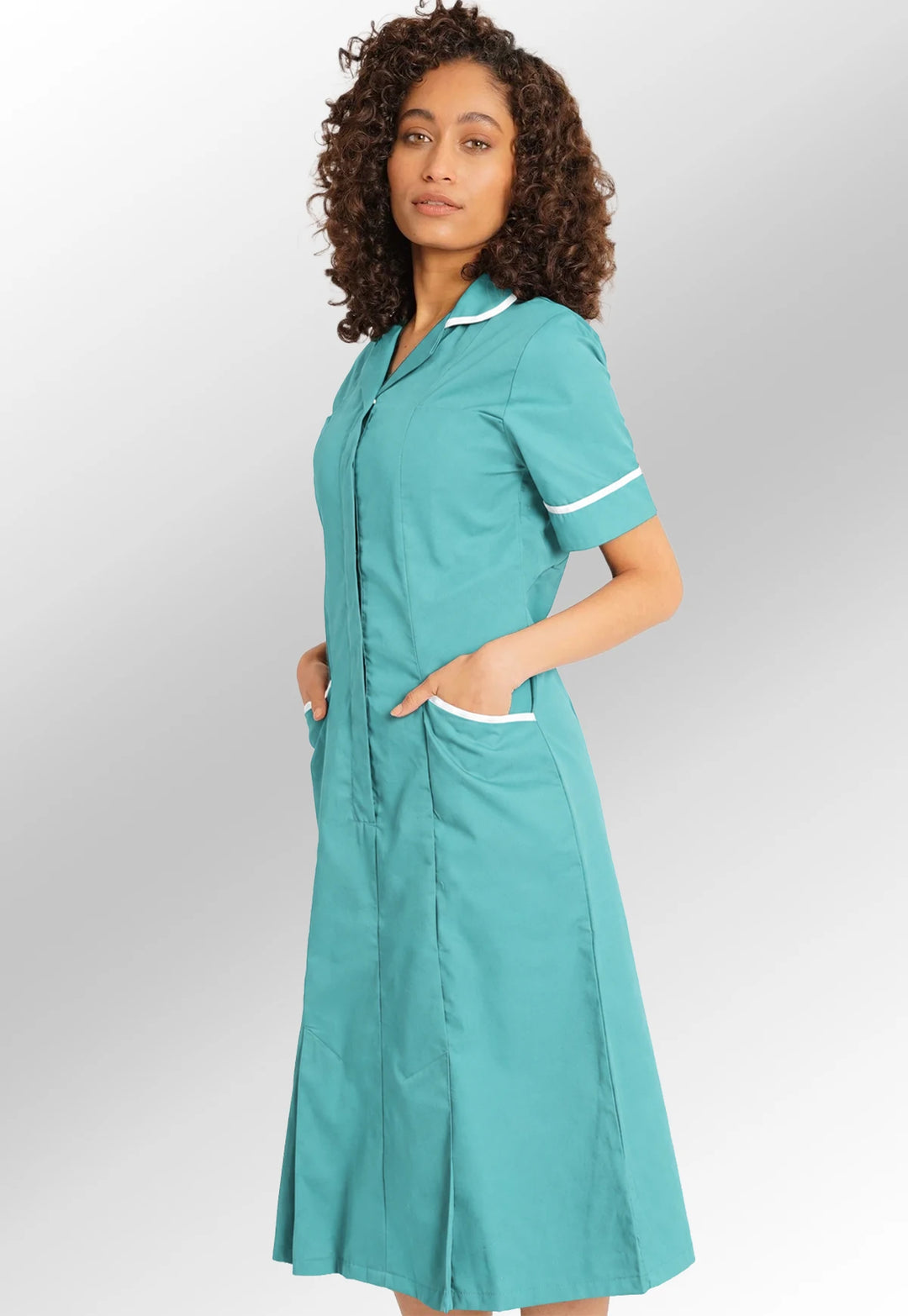 Eau de Nil or Teal Nurse Dress NCLD - The Work Uniform Company