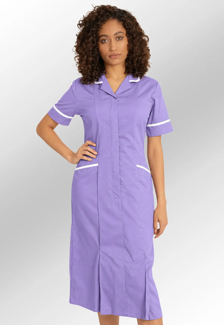 Lilac or Purple Nurse Dress NCLD - The Work Uniform Company