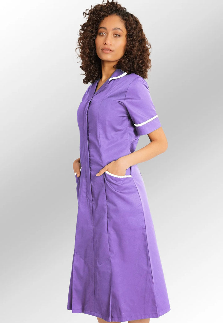 Lilac or Purple Nurse Dress NCLD - The Work Uniform Company
