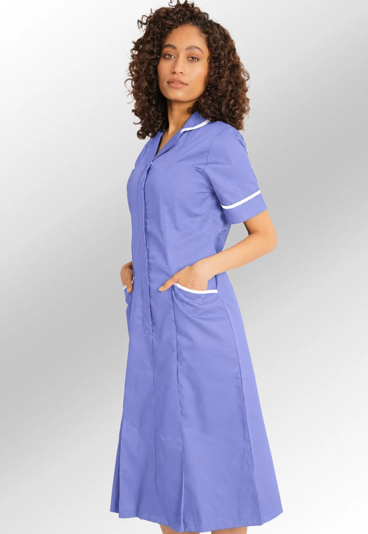 Royal Blue Nurse Dress NCLD - The Work Uniform Company