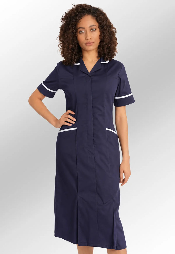 Navy Nurse Dress NCLD - The Work Uniform Company