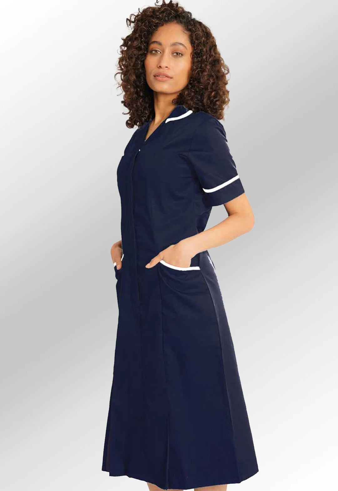 Navy Nurse Dress NCLD - The Work Uniform Company