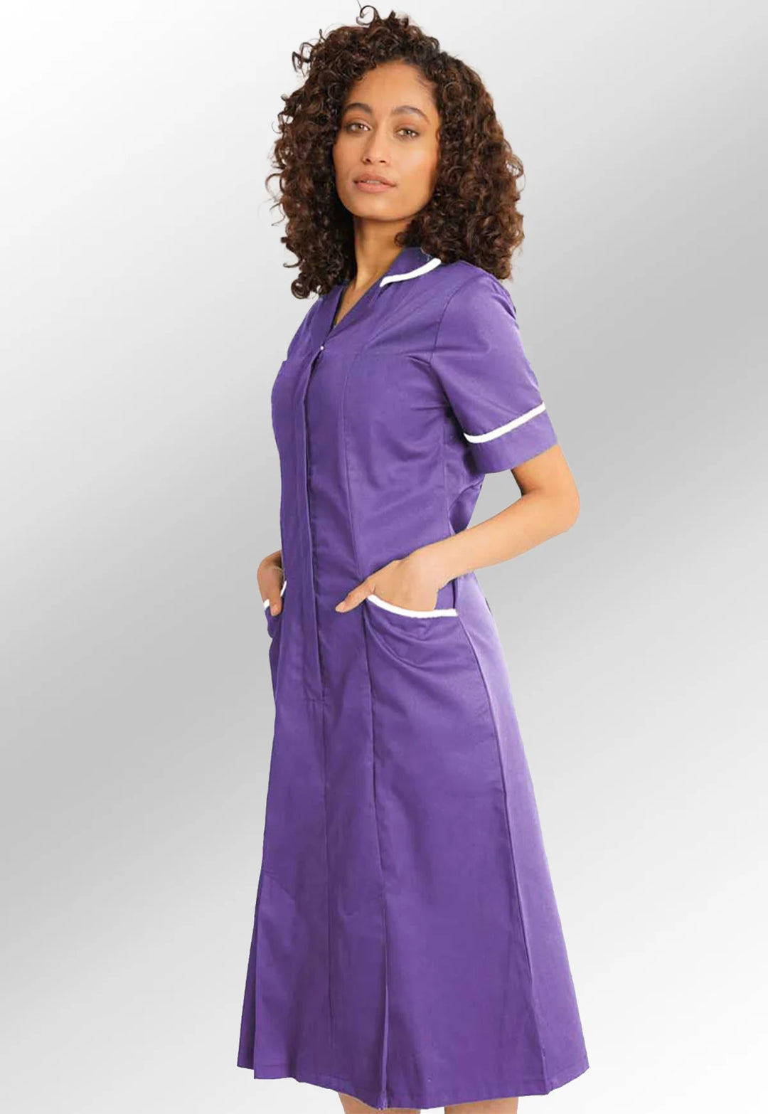 Lilac or Purple Nurse Dress NCLD - The Work Uniform Company
