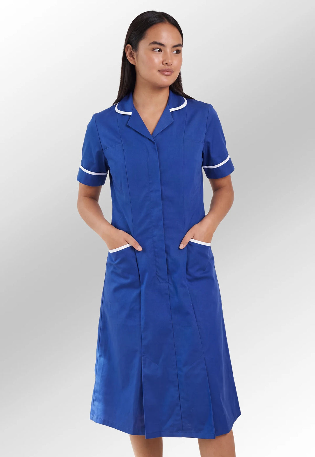 Royal Blue Nurse Dress NCLD - The Work Uniform Company