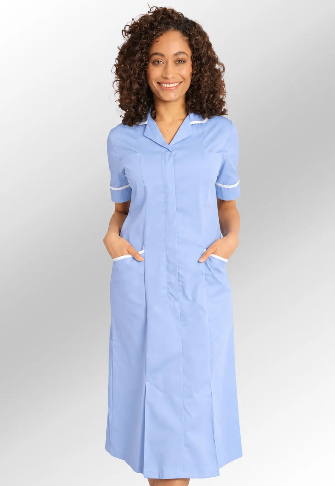 Light Blue Nurse Dress NCLD - The Work Uniform Company