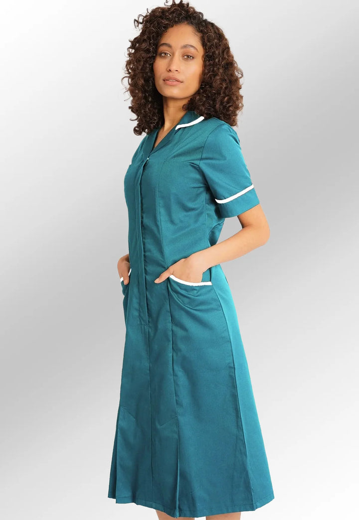 Eau de Nil or Teal Nurse Dress NCLD - The Work Uniform Company