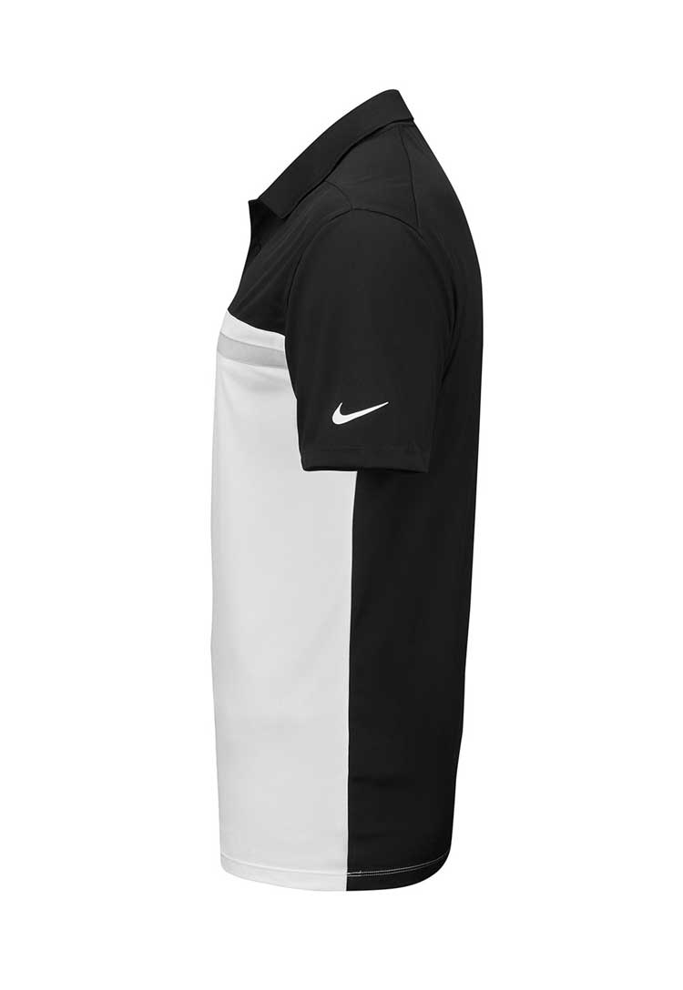 Nike Victory Colour Block Polo NK343 in black side view