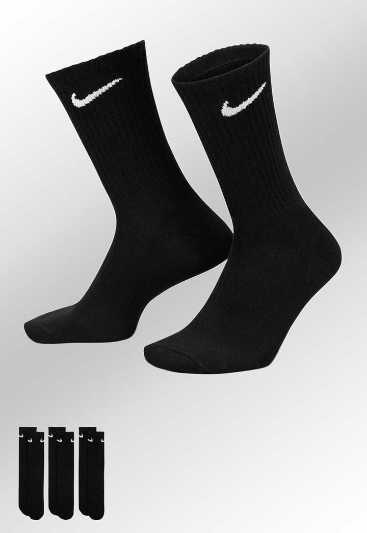 Nike Everyday Crew Socks (3 Pairs) NK359 in black