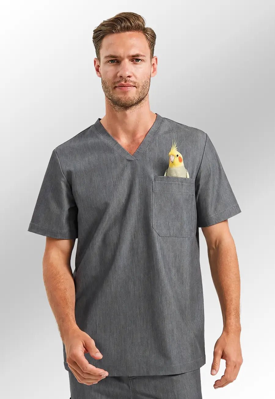 Men's Stretch Tunic for Veterinary Staff - The Work Uniform Company
