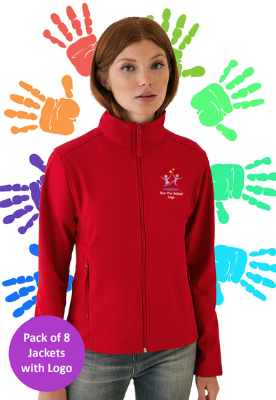 Branded Softshell Jacket Bundle for Nursery Staff (Pack of 8)