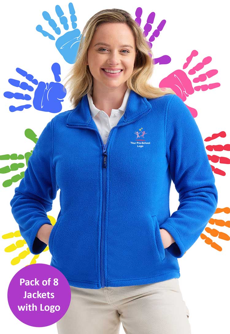 Branded Ladies Fleece Jacket Bundle for Nursery Staff (Pack of 8)