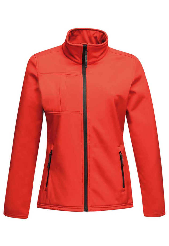 Regatta Women's Octagon II Printable 3-Layer Membrane Softshell RG195 in Red