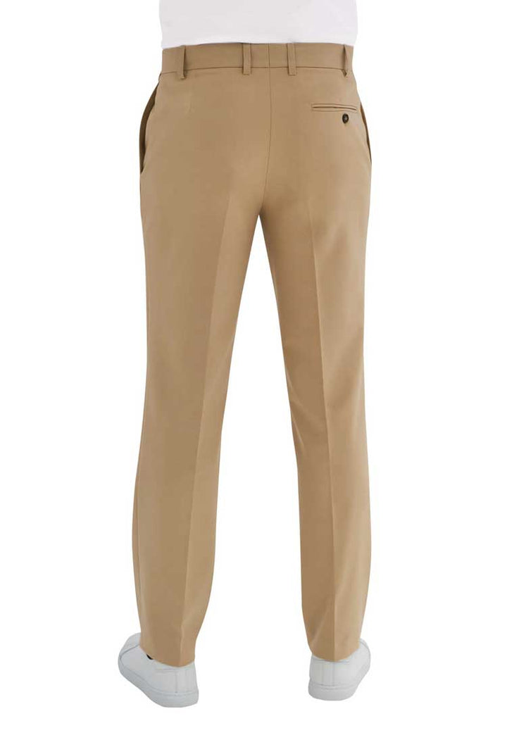 Back View of the Oliver Tailored Fit Trouser 8025 in Sand 