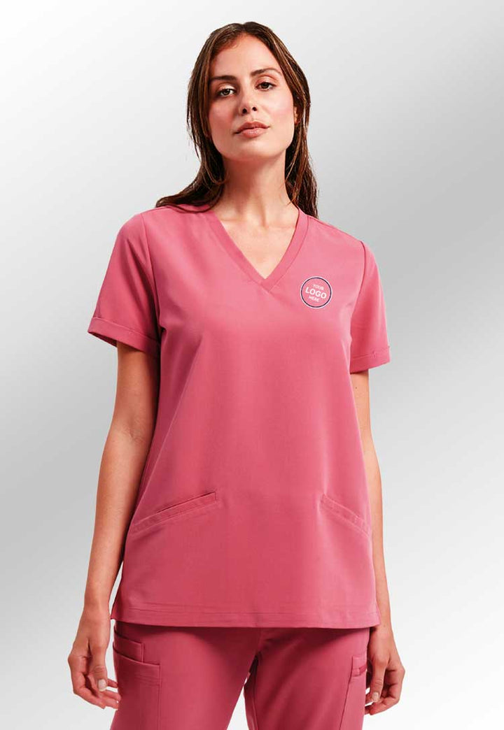 Onna Stretch Scrub Set - Bundle of 8 with Free Logo Embroidery