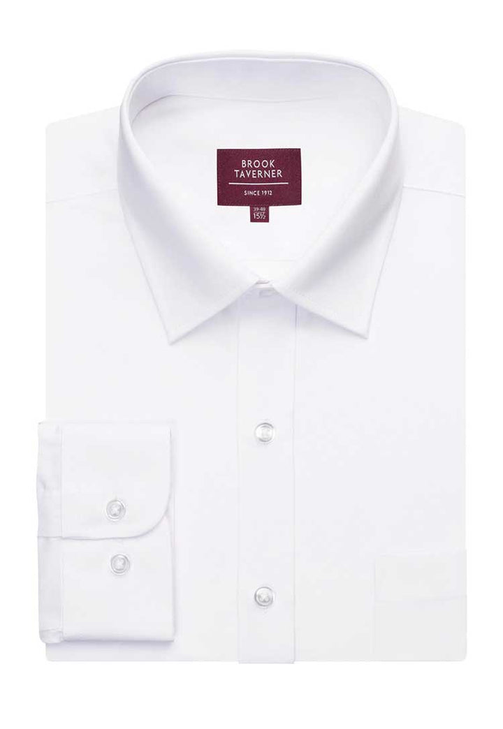 Flat and Folded Ortona Classic Fit Non-Iron Shirt 7979 in White