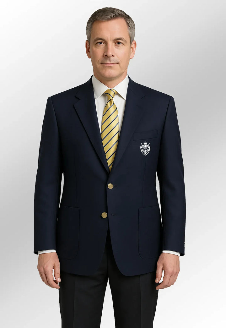 Oxford Single Breasted Blazer with Golf Club Logo - The Work Uniform Company