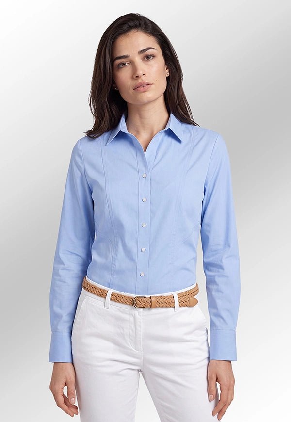 Palena Semi Fitted Long Sleeve Women's Shirt - The Work Uniform Company
