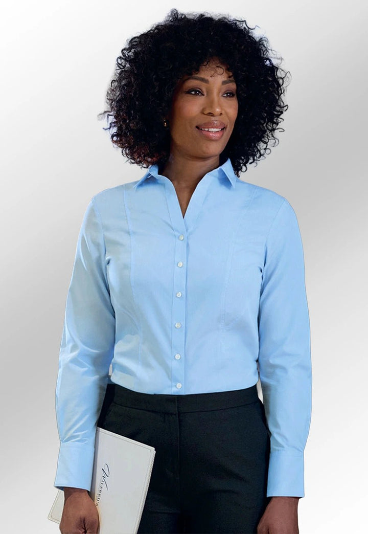 Palena Semi Fitted Long Sleeve Women's Shirt - The Work Uniform Company