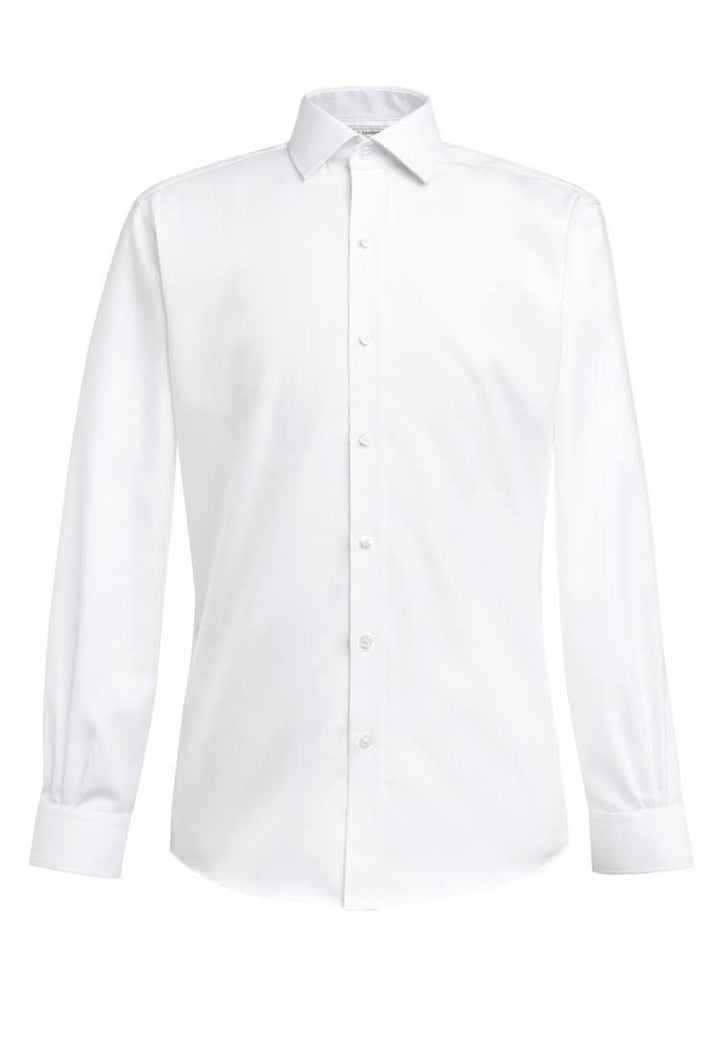 Palermo Slim Fit Single Cuff Shirt 4435 in White