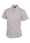 Ladies Pinpoint Oxford Half Sleeve Shirt UC704 - The Work Uniform Company