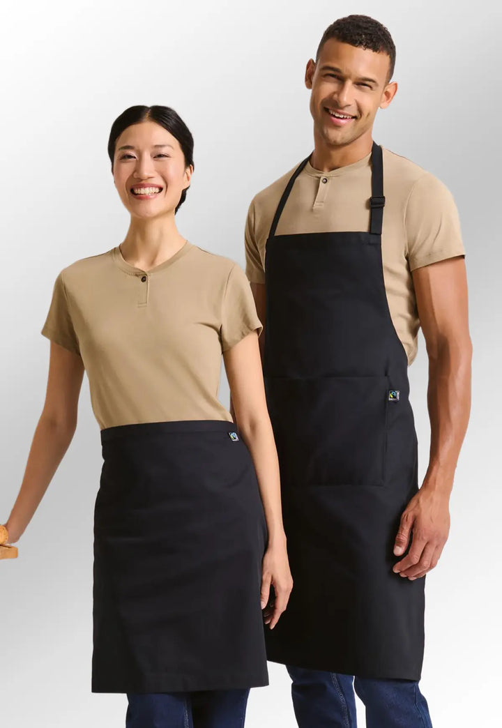 Organic and Fairtrade Cotton Bib Apron - The Work Uniform Company