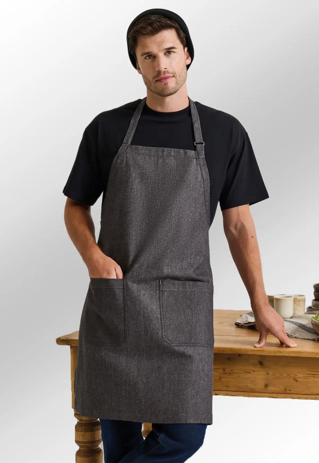 Organic Fairtrade Certified Cotton Denim Apron - The Work Uniform Company