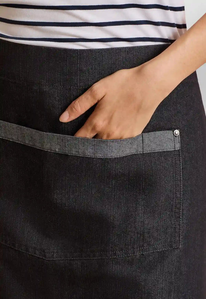 Contrast Denim Waist Apron - The Work Uniform Company
