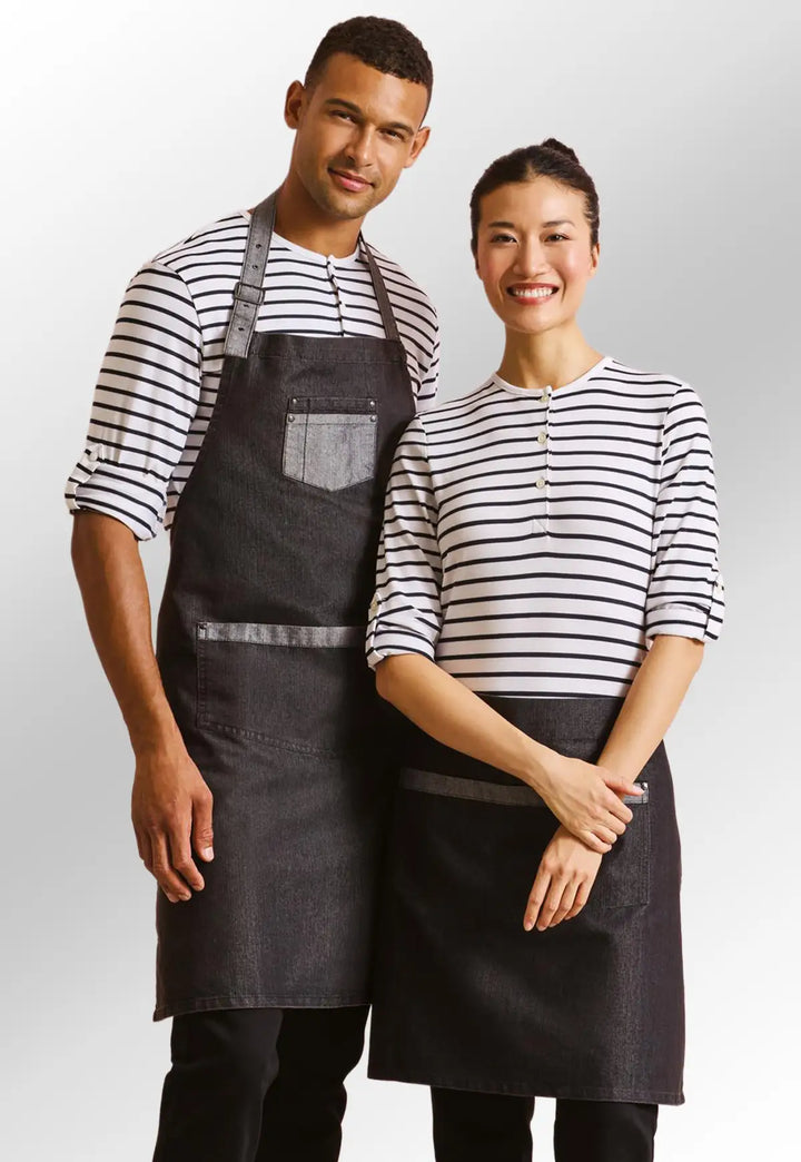 Contrast Denim Waist Apron - The Work Uniform Company