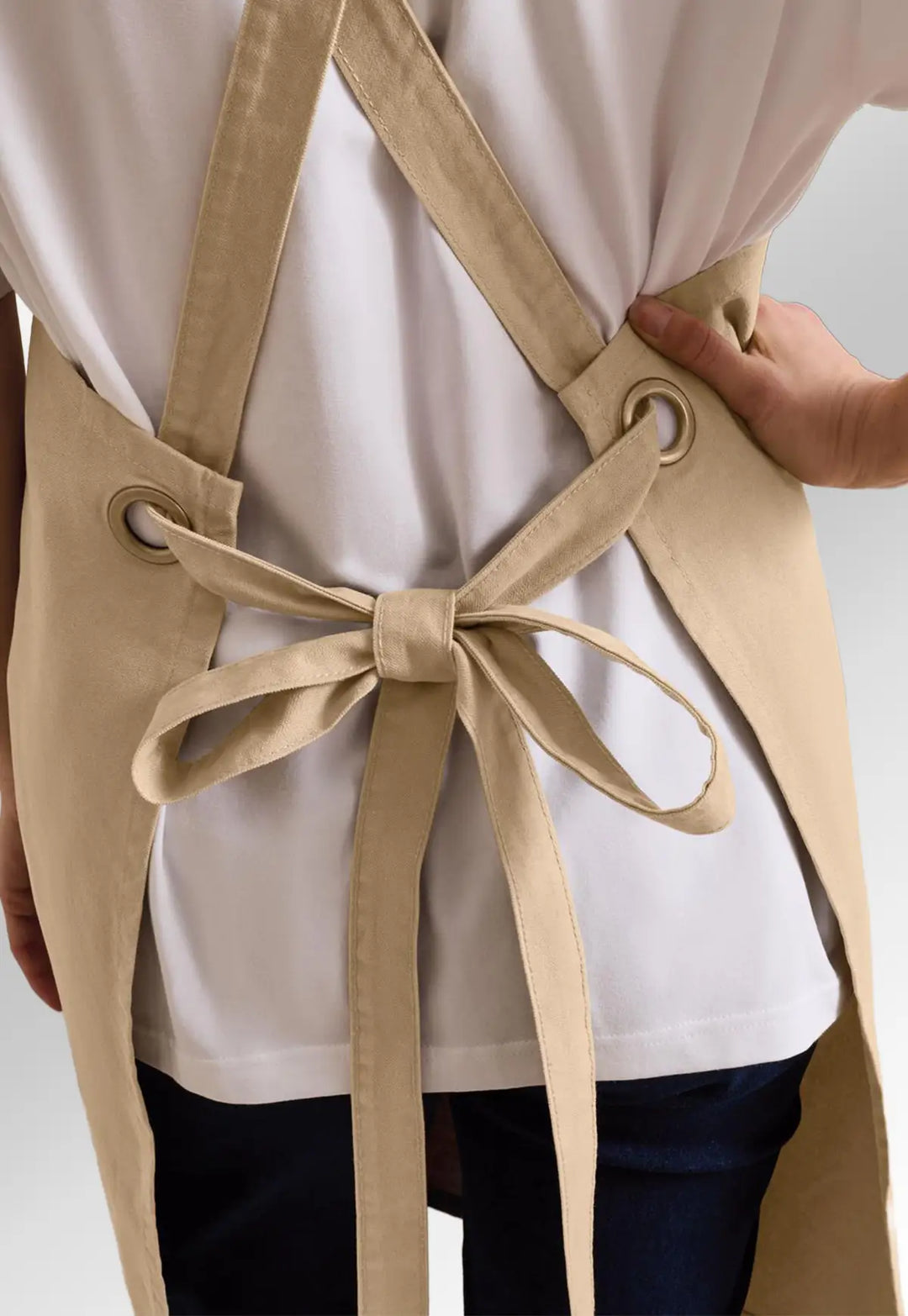 Cross Back 'Barista' Bib Apron - The Work Uniform Company