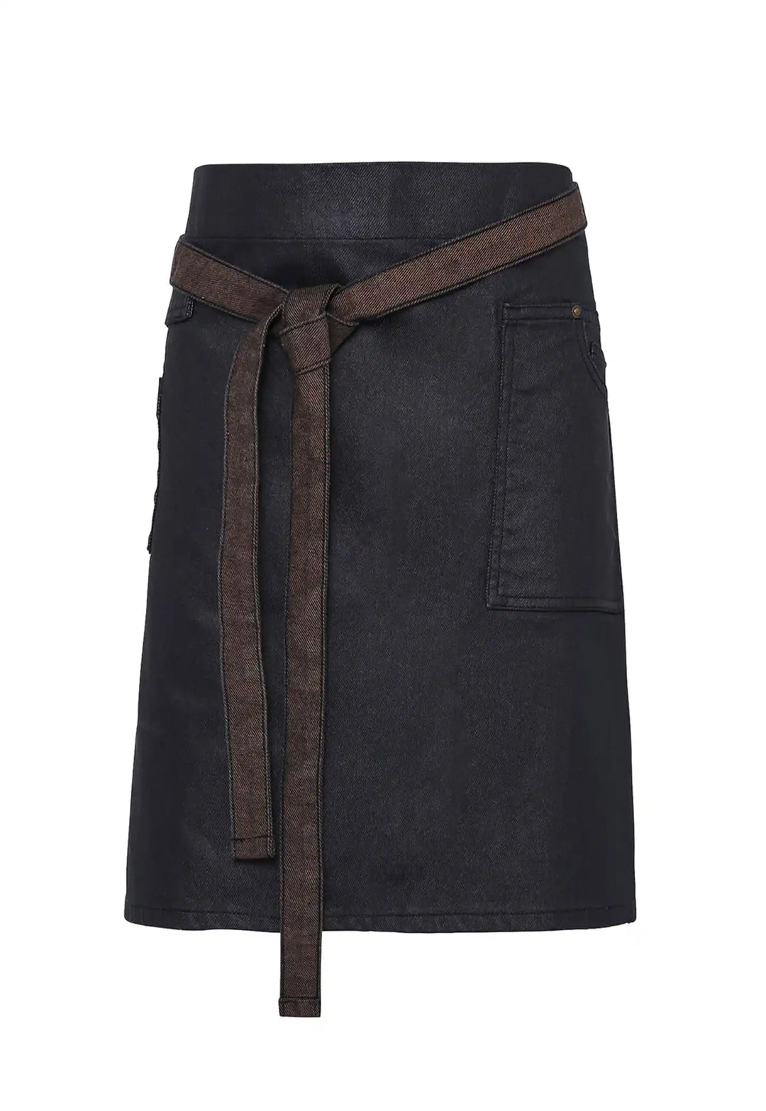 Waxed Look Denim Waist Apron - The Work Uniform Company
