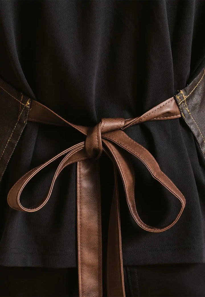 Waxed Look Denim Bib Apron - The Work Uniform Company