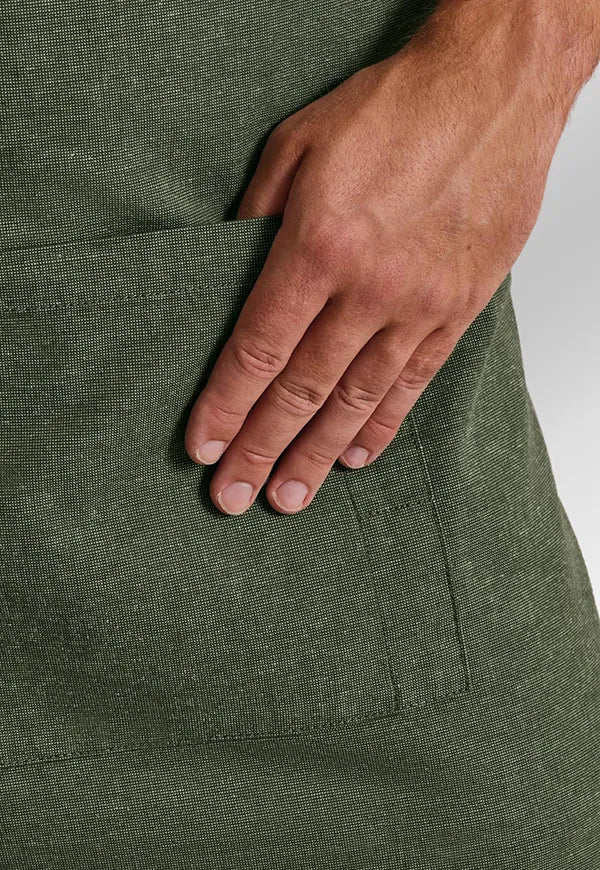 Close-up of the PR144 Apron in Olive