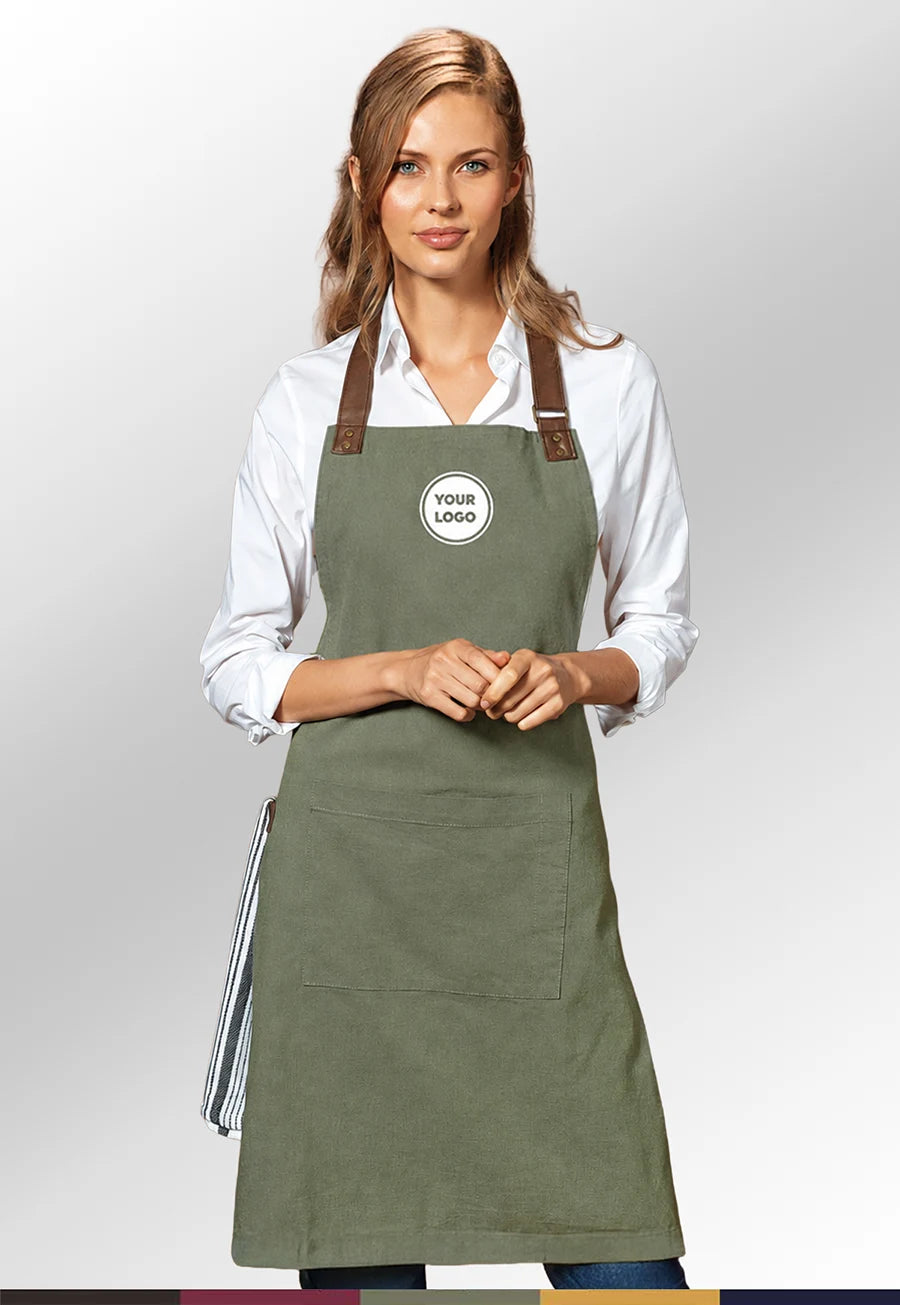 PR144 APRON - Bundle of 8 with Free Logo - The Work Uniform Company