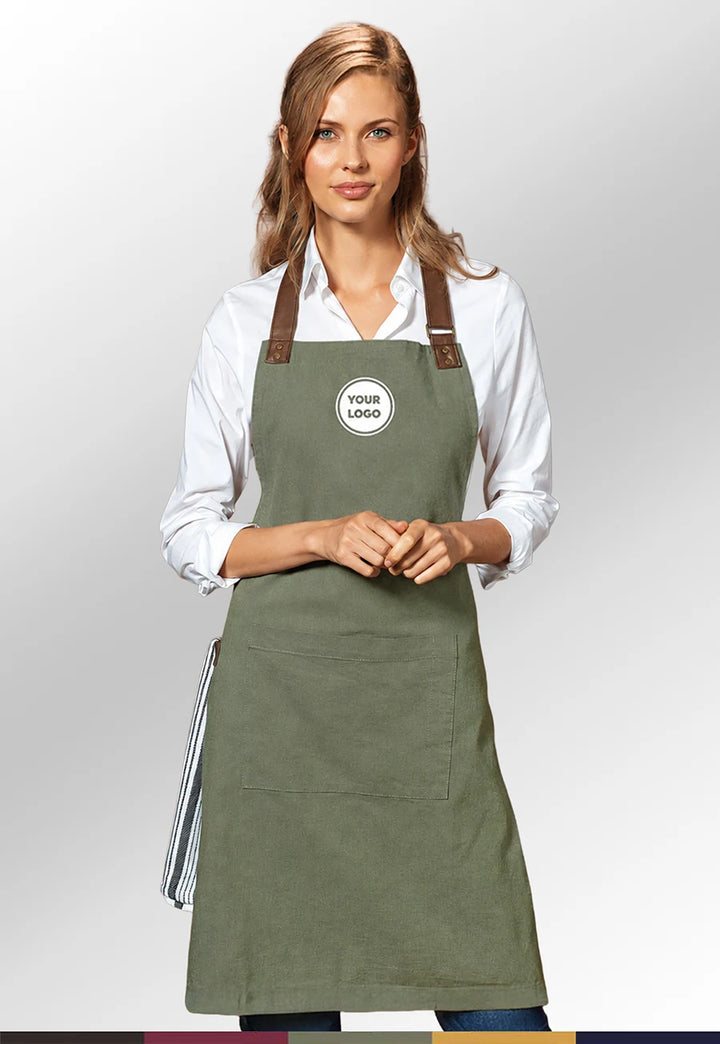 PR144 APRON - Bundle of 8 with Free Logo - The Work Uniform Company