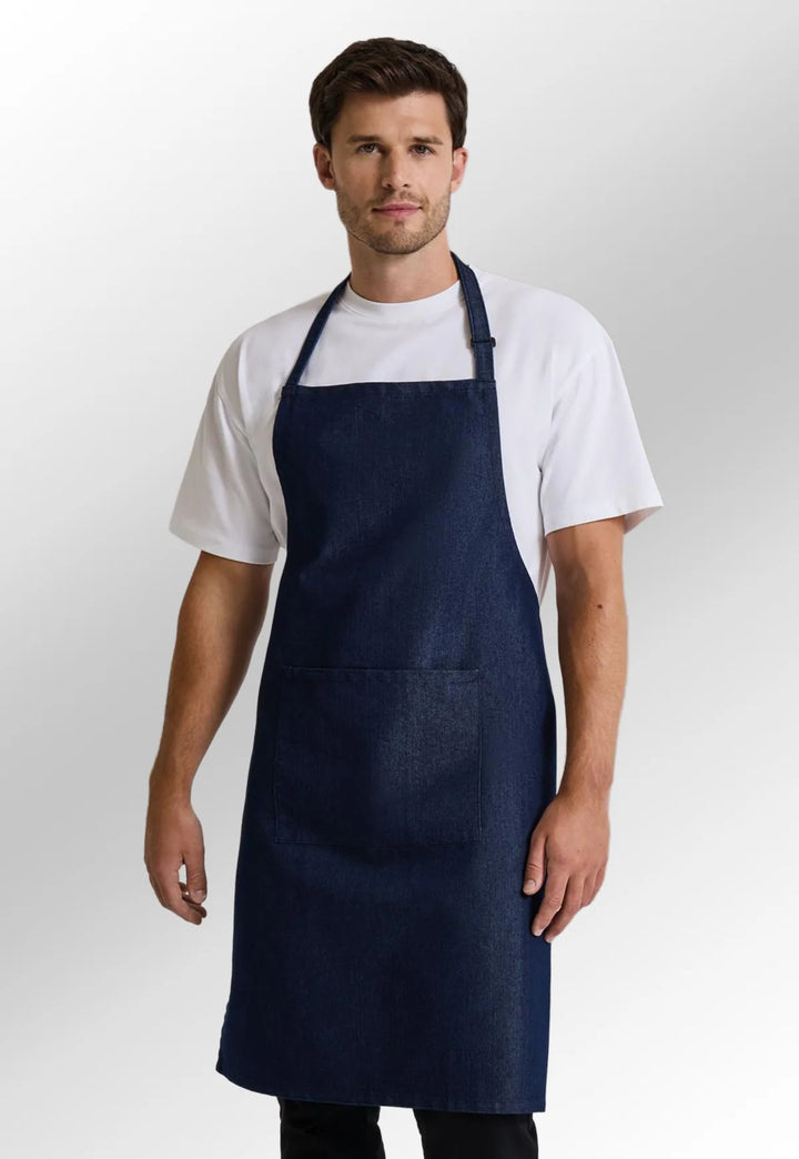 Bib Apron With Pocket - The Work Uniform Company